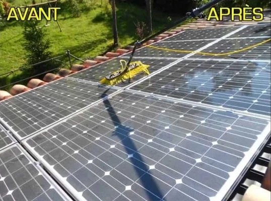 nettoyage de panneaux solaires aux alentours de toulon