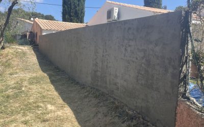 Création d’un mur de clôture à Bandol (83150)